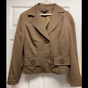 Brown pant suit -size 8 jacket and size 4 pants